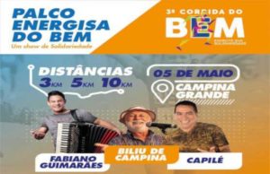 “Corrida do Bem” terá animação garantida com Biliu de Campina e Capilé