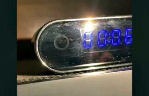 Jovem diz ter encontrado câmera escondida em relógio de quitinete alugada