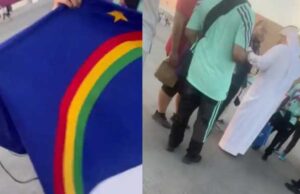 No Catar, bandeira de Pernambuco é confundida com símbolo LGBT