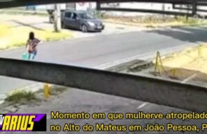Mulher é atropelada por carro enquanto atravessava avenida de João Pessoa