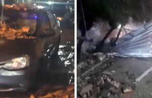 Chuva com forte ventania assusta moradores de cidade no interior do Ceará