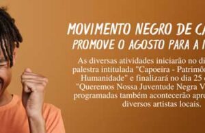 12ª edição do Seminário Agosto para Igualdade Racial do estado da Paraíba terá como tema “Aquilombando Campina com Capoeira, Maracatu e Hip Hop”