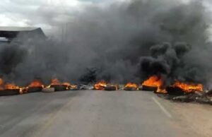 Comerciantes bloqueiam estrada na saída de Guarabira para Marí e cobram construção de matadouro público