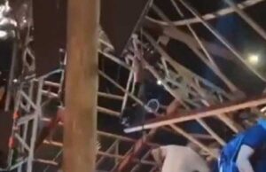 Estrutura desaba durante festa e deixa mais de 40 feridos em João Pessoa