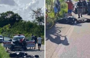 Motociclista morre após colidir com viatura da Polícia Militar, na PB